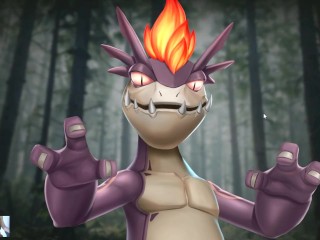 BLONDE MILF FUCKED BY LIZZARD MAN - loop queen