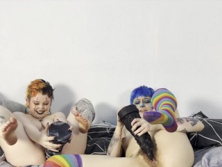 Hairy Clowns Ride Bad Dragon Monster Cocks - TRAILER