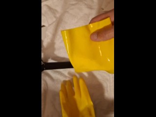 My yellow Latex Gloves 2