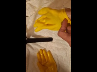 My yellow Latex Gloves 2