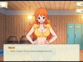 Lusty Buccaneers [ Parody Hentai Game ] Ep.3 FIRST paid BLOWJOB for Nami !