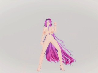 Alsace Hentai Azur Lane Nude Dancing Savage Song Hot Sexy Big Boobs MMD 3D Purple Hair