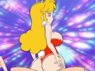 Cartoon Princess Peach and Her Friend Love Hard Anal SEX