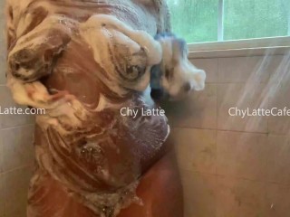 BBW Big Ass Ebony Chy Latte Shower Voyeur