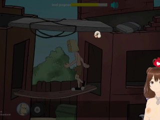 Fuckerman Breaking Ball #FINAL - Fucking asshole busty blonde at construction - Jazziuu - Gameplay