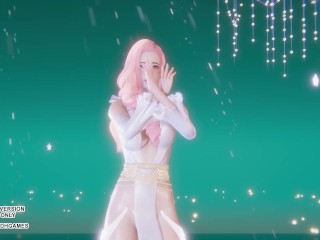 [MMD] (G)I-DLE) - HWAA Seraphine Sexy Kpop Dance League of Legends Hentai Uncensored 4K 60FPS