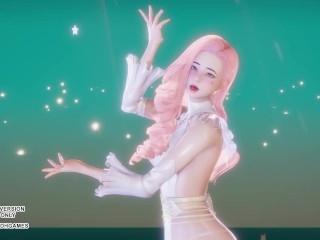 [MMD] (G)I-DLE) - HWAA Seraphine Sexy Kpop Dance League of Legends Hentai Uncensored 4K 60FPS