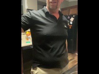 Bull Cock Serving your Hotwife my Meat Slab and House Made Dressing while I make Burgers LOL