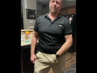 Bull Cock Serving your Hotwife my Meat Slab and House Made Dressing while I make Burgers LOL