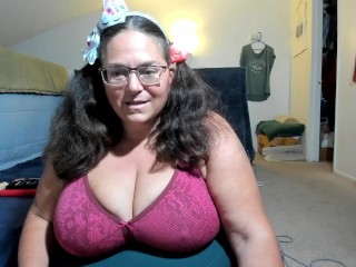 PIGTAILS and TITS! New Breast Play Vid