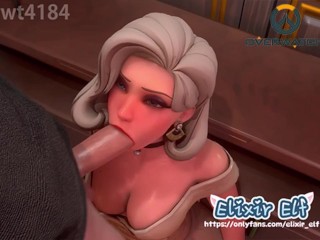 she likes having a good fuck | Rule 34 Hentai Mercy Overwatch creampie