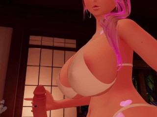 POV Big Tits Hentai Milf Nursing Handjob - Fansly Preview - VRChat ERP