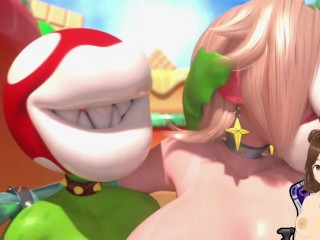 Princess Peach from Super Mario Bros has a gangbang - Jazziuu