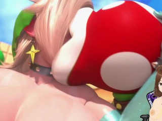 Princess Peach from Super Mario Bros has a gangbang - Jazziuu