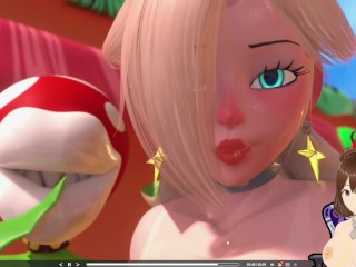 Princess Peach from Super Mario Bros has a gangbang - Jazziuu