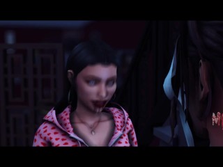 Your ex wears a Ghostface mask and chases you in the basement - Sims 4 stories - JackieCoxSims