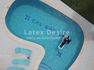 Latex vacation in the pool Teaser