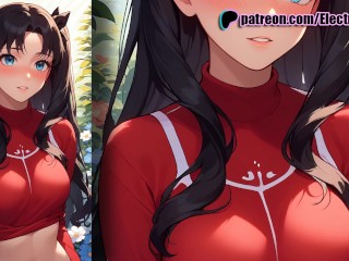 Tohsaka Rin forgot to put on her panties and something happened to her...