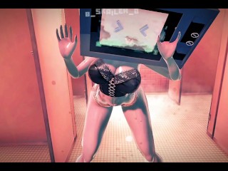 Skibidi Toilet - TV Woman gets wet with seeing you