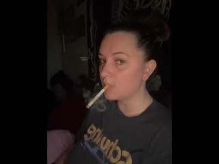 Bed time smoke sesh- full vid going on OF