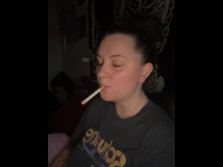 Bed time smoke sesh- full vid going on OF