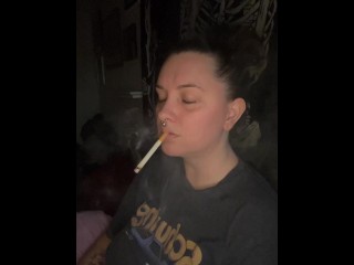 Bed time smoke sesh- full vid going on OF