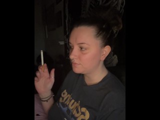 Bed time smoke sesh- full vid going on OF