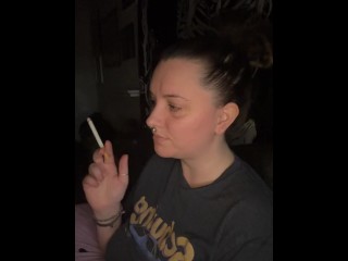 Bed time smoke sesh- full vid going on OF