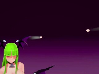 Darkstalkers Hentai Morrigan Aensland Nude Dancing Señorita and Sex Sucubo Girl Big Boobs MMD 3D