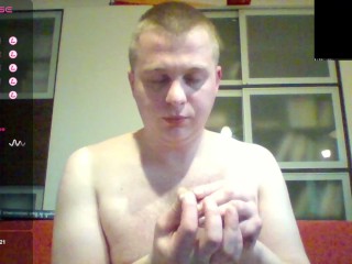 A very special video with lots of toys and cum that pushes the urethral dilator all the way out