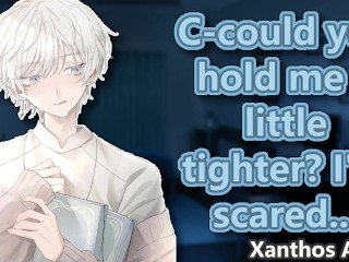 Comforting your Boyfriend through the storm⚡(ASMR)(Reverse Comfort)(Thunderstorm)(Cuddles)(Breathing