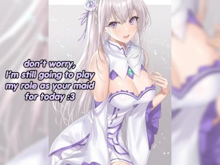 Emilia offers you to become her pet | Re:Zero maid competition part 3 (soft femdom, foot fetish)