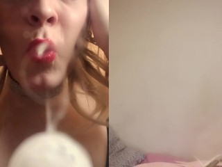 Swallow My Spit And Cum Loser! - Femdom Jessica Bloom