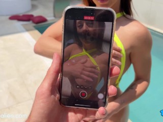 My best friend asked me to make a video on her cell phone but I couldn't control my excitement and w