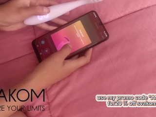 MY FIRST VIDEO MASTURBATING, I GOT TOO EXCITED WITH THE SVAKOM CICI 2 VIBRATOR