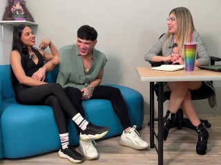 Shaira la psicóloga del sexo le enseña a hacer un TRIO a pareja colombiana Katha Dawson & RayDiMarco