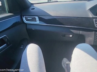 My UBER DRIVER Made Me SQUIRT NONSTOP while Driving - Made a Puddle on the Seat