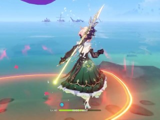 Emilie ryona + ragdoll - Genshin Impact