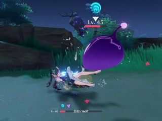 Emilie ryona + ragdoll - Genshin Impact