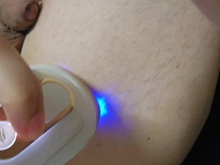 Self depilation IPL session get my butt smooth