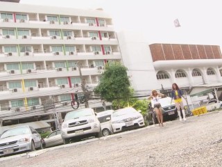 A handjob from the racy Patay and Candy makes him bust within a few strokes