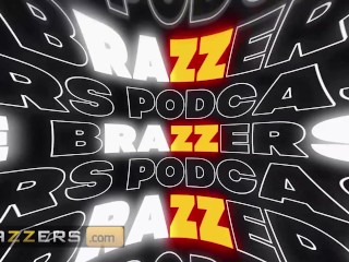 BRAZZERS - Things Heat Up At The Podcast & Quickly Turn Into A 3some With Ryan Reid & Gal Ritchie