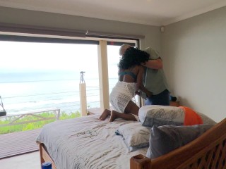 Morning sex while on holiday Flower ask Louis to eat her pussy and it ends in intense fucking