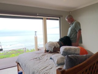 Morning sex while on holiday Flower ask Louis to eat her pussy and it ends in intense fucking