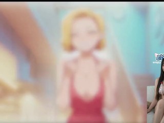 😳 DBZ Android 18 x Deepthroat