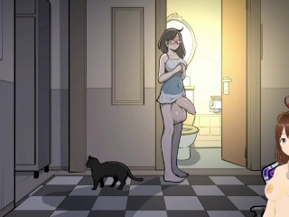 My girlfriend comes to feed me with her semen (Futa animation) - Jazziuu