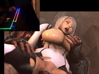 Hentai Horror Sex Monster Fucks Busty Blonde, Cums in Mouth and Face - Hardcore Monster Cock - Game