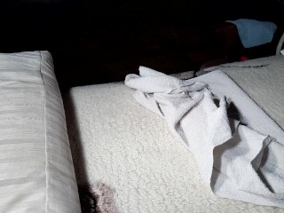 Old Barres prepares everything for my clit massage