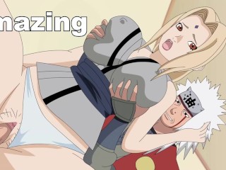 Jiraiya fucks Tsunade hard in the hokage's office