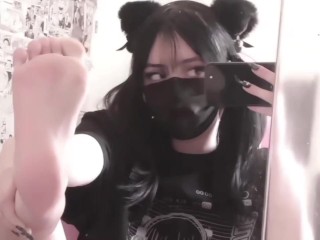 (Preview) Showing Off My Feet In Cat Ears + Taking My Socks Off